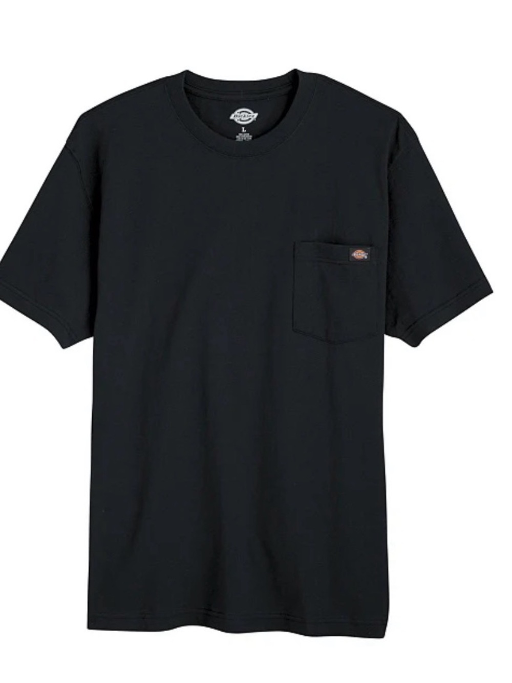 New Dickies heavyweight Men's Black Short-Sleeve Pocket T-Shirt LOT OF 4